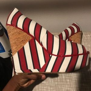 Gianni Bini peep-toe wedges. Super cute